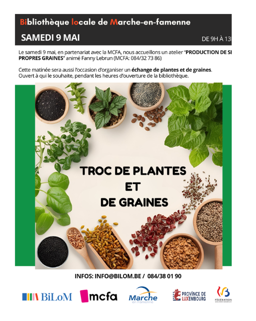 Illustration : Troque de plantes et de graines