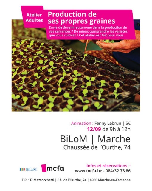 Illustration : Production de ses propres graines