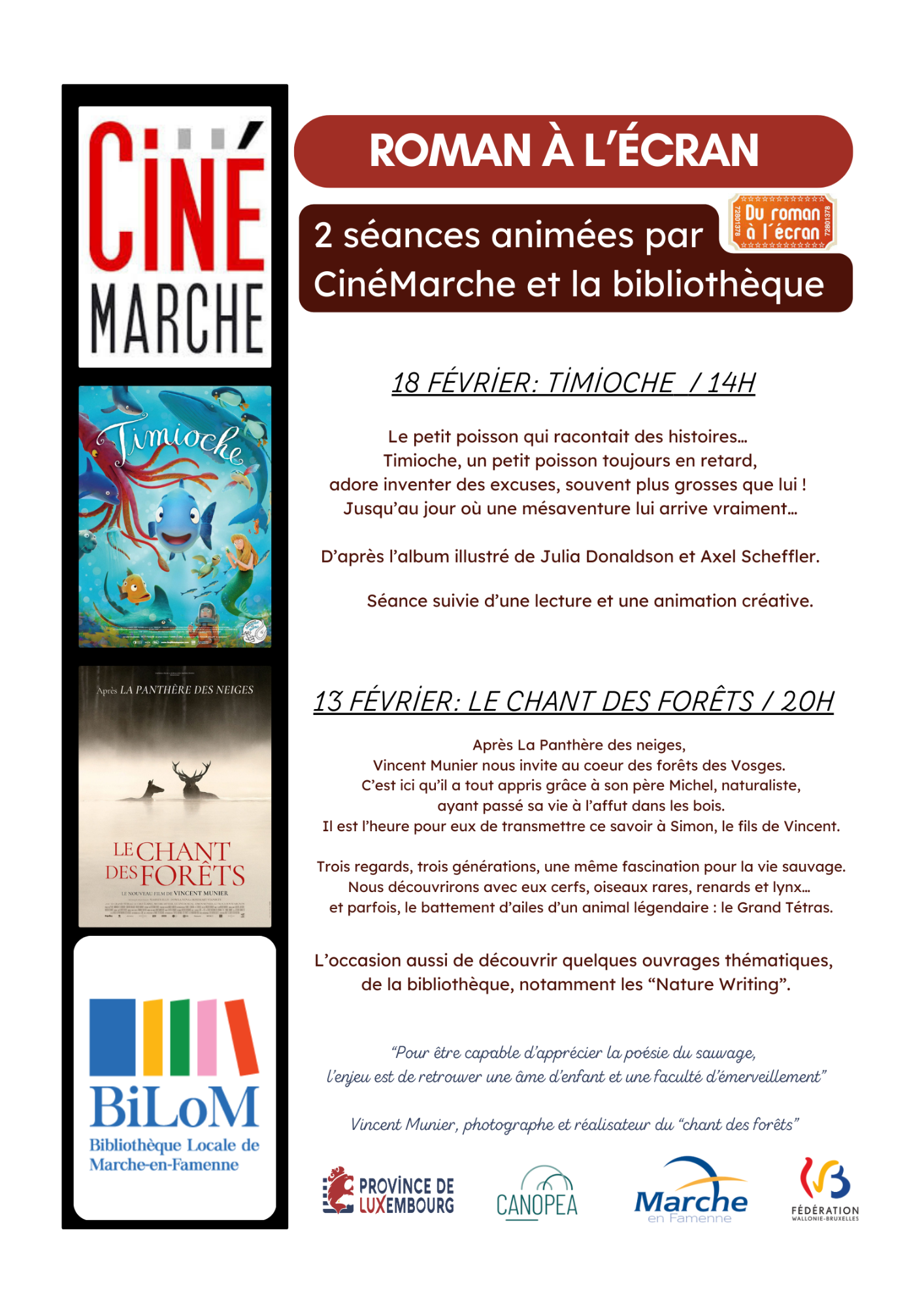 Illustration : Roman à l'écran - Le chant des fôrets